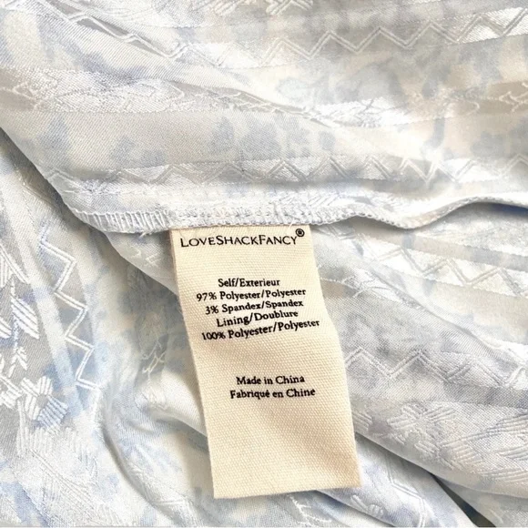 Loveshackfancy kendall satin printed midi dress - Picture 8 of 8